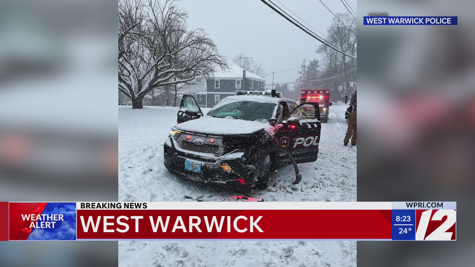 2 West Warwick officers injured after Sunday afternoon crash – WPRI.com