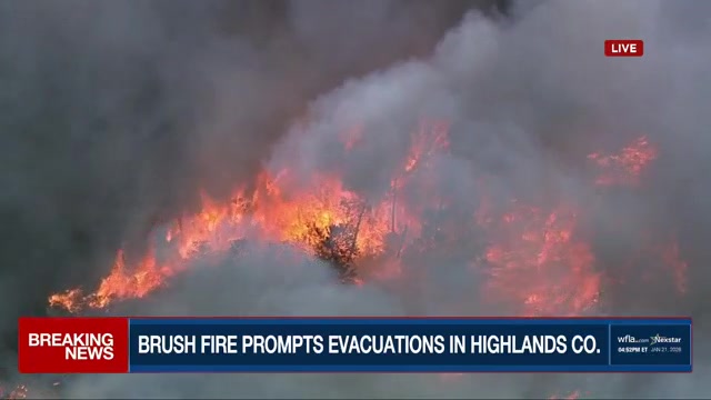 Large brush fire prompts evacuations in Highlands County – WFLA