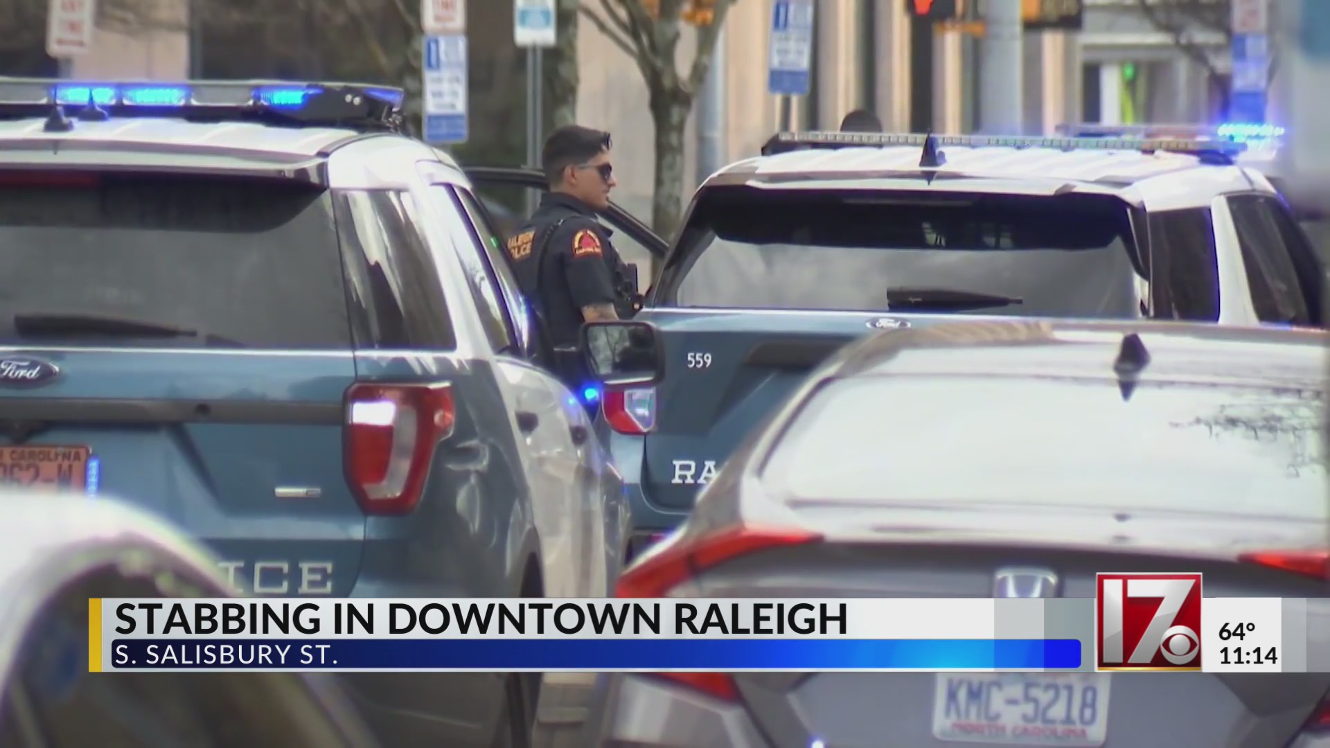 Suspect fled after man stabbed in downtown Raleigh: Police – CBS17.com