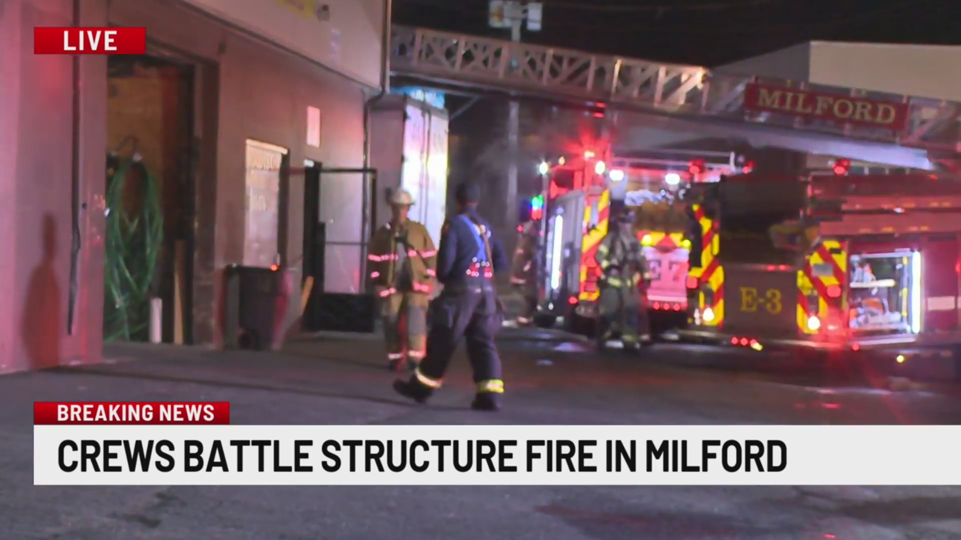 Milford fire crews respond to commercial building fire on Woodmont Road ...