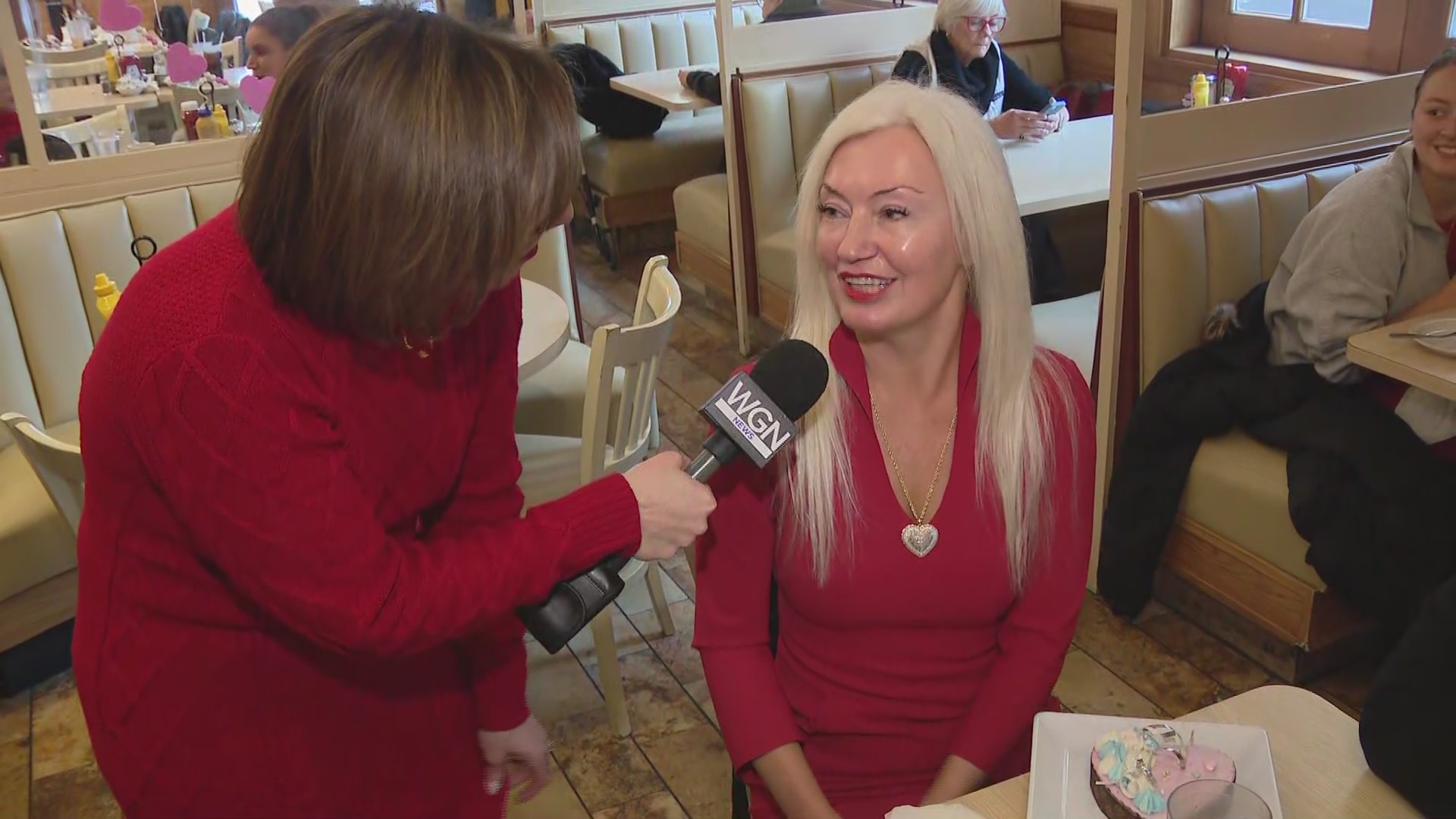 Ana speaks with matchmakers Anna Rigali and Lisa Galos, along with ...