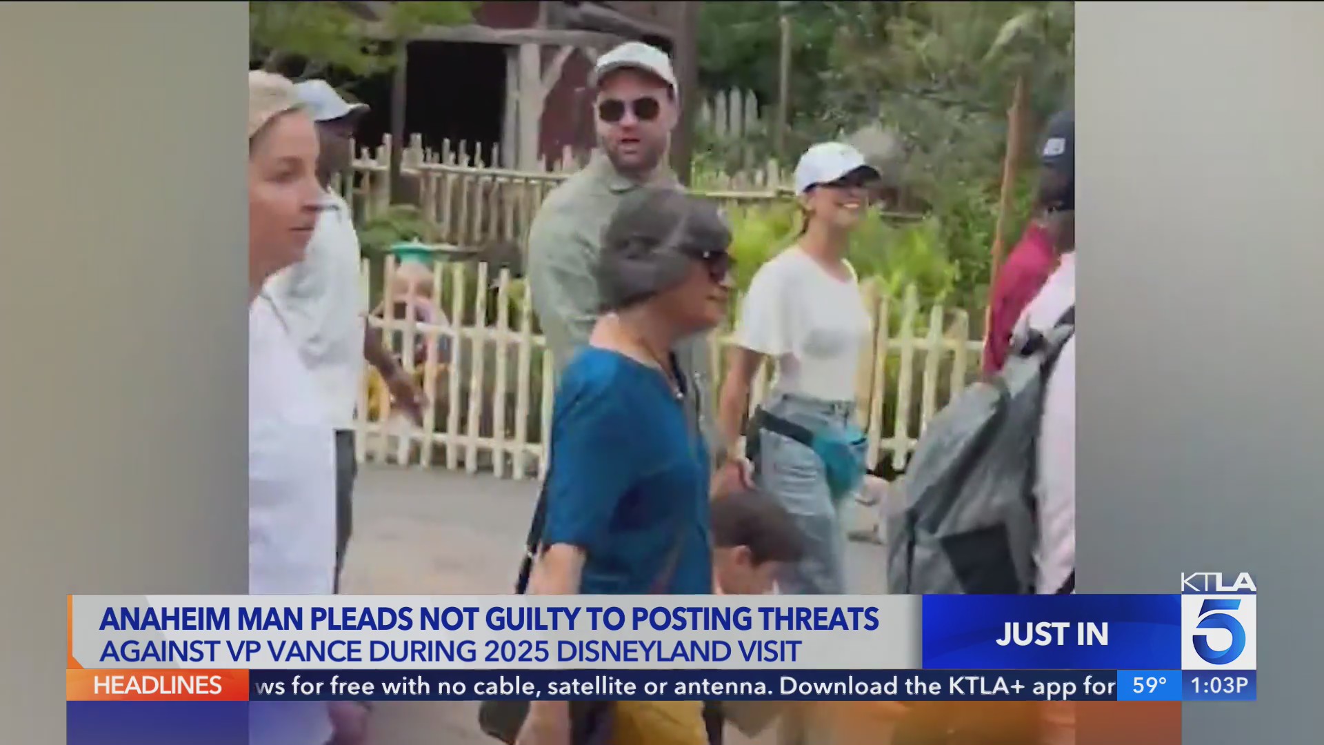 Anaheim man pleads not guilty to posting threats against VP – KTLA