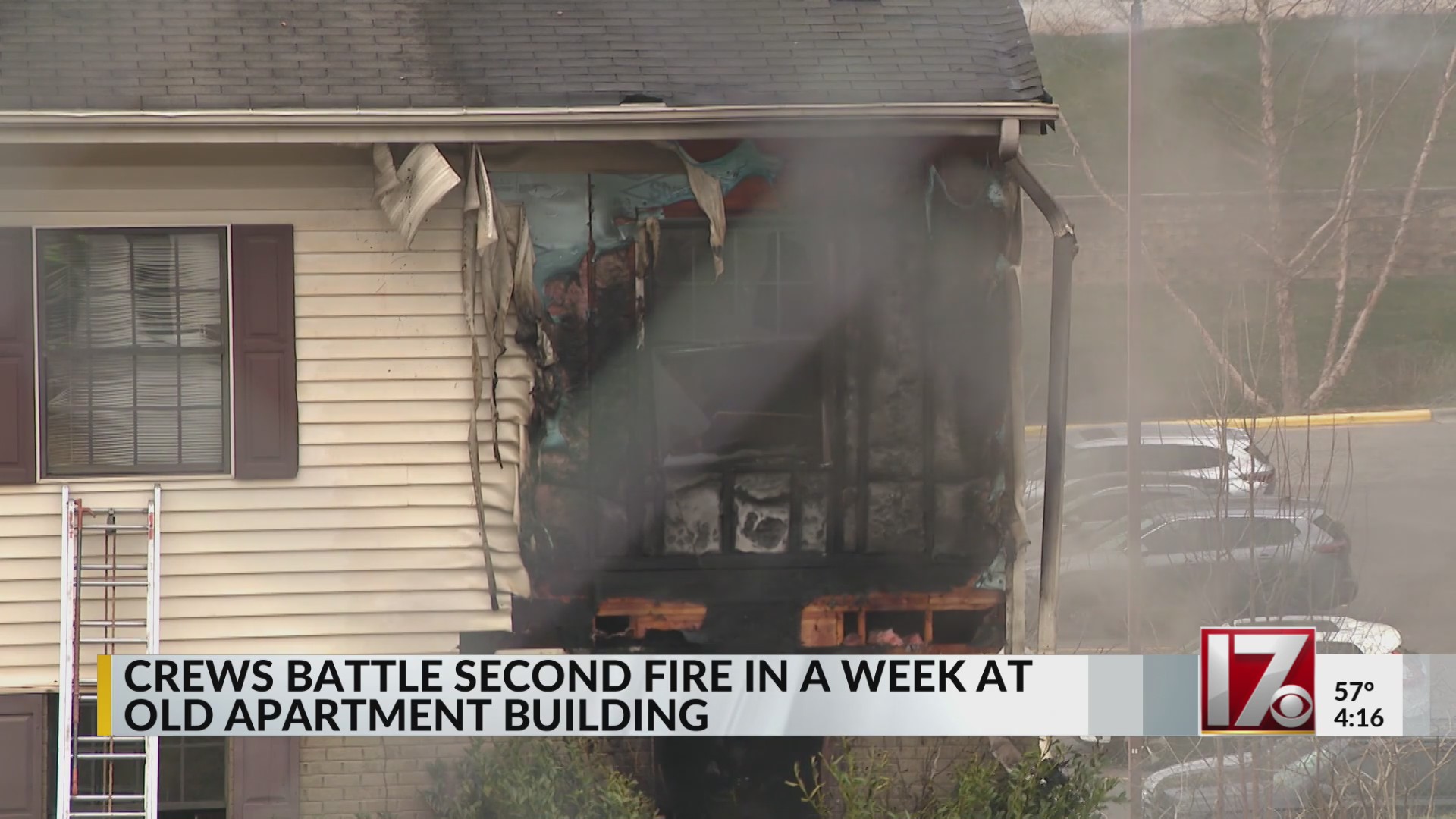 Raleigh crews battle second fire in a week at old apartment building ...