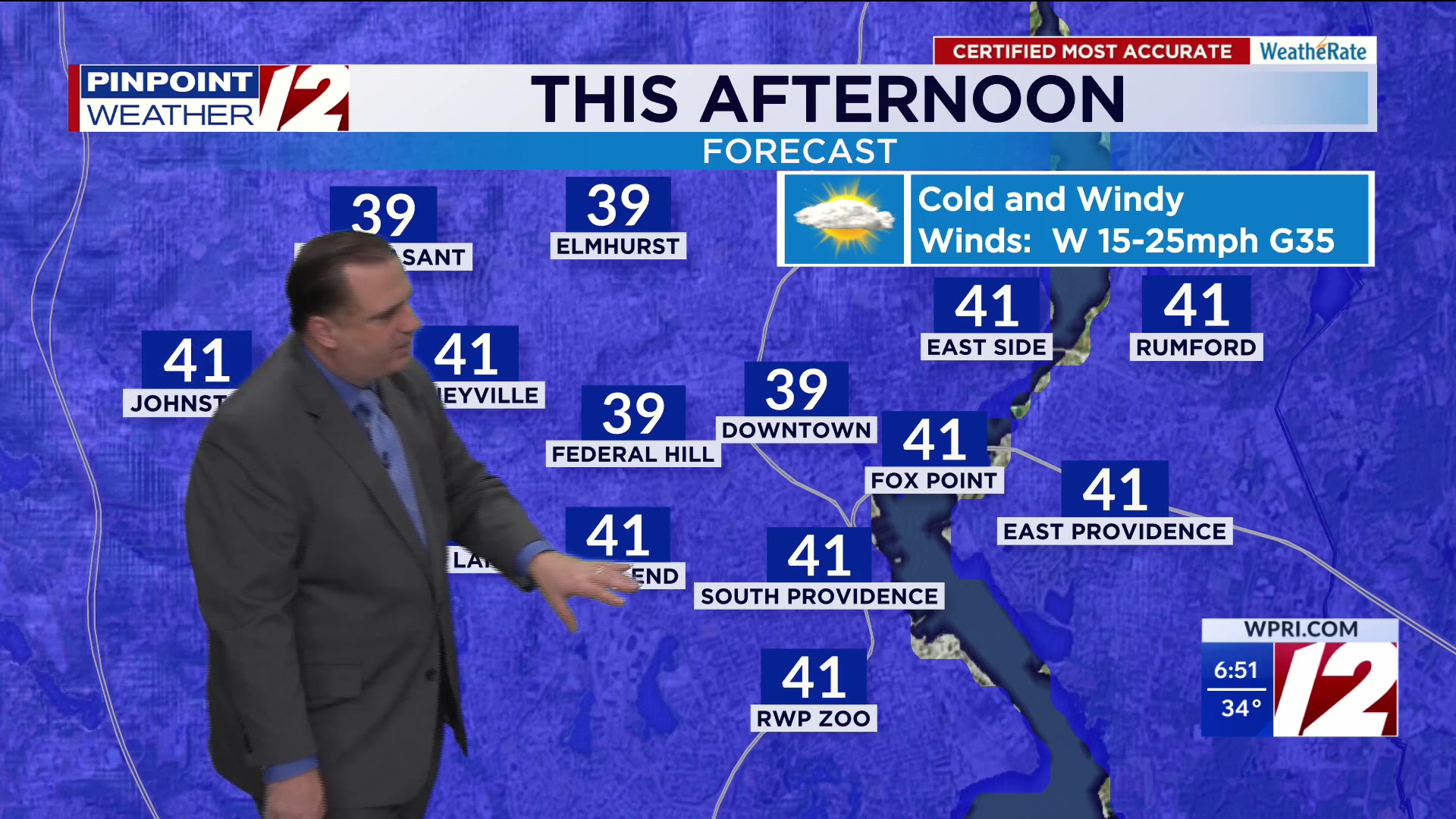 WPRI 12 Weather Forecast for 11/11/25: Cold and windy today – WPRI.com