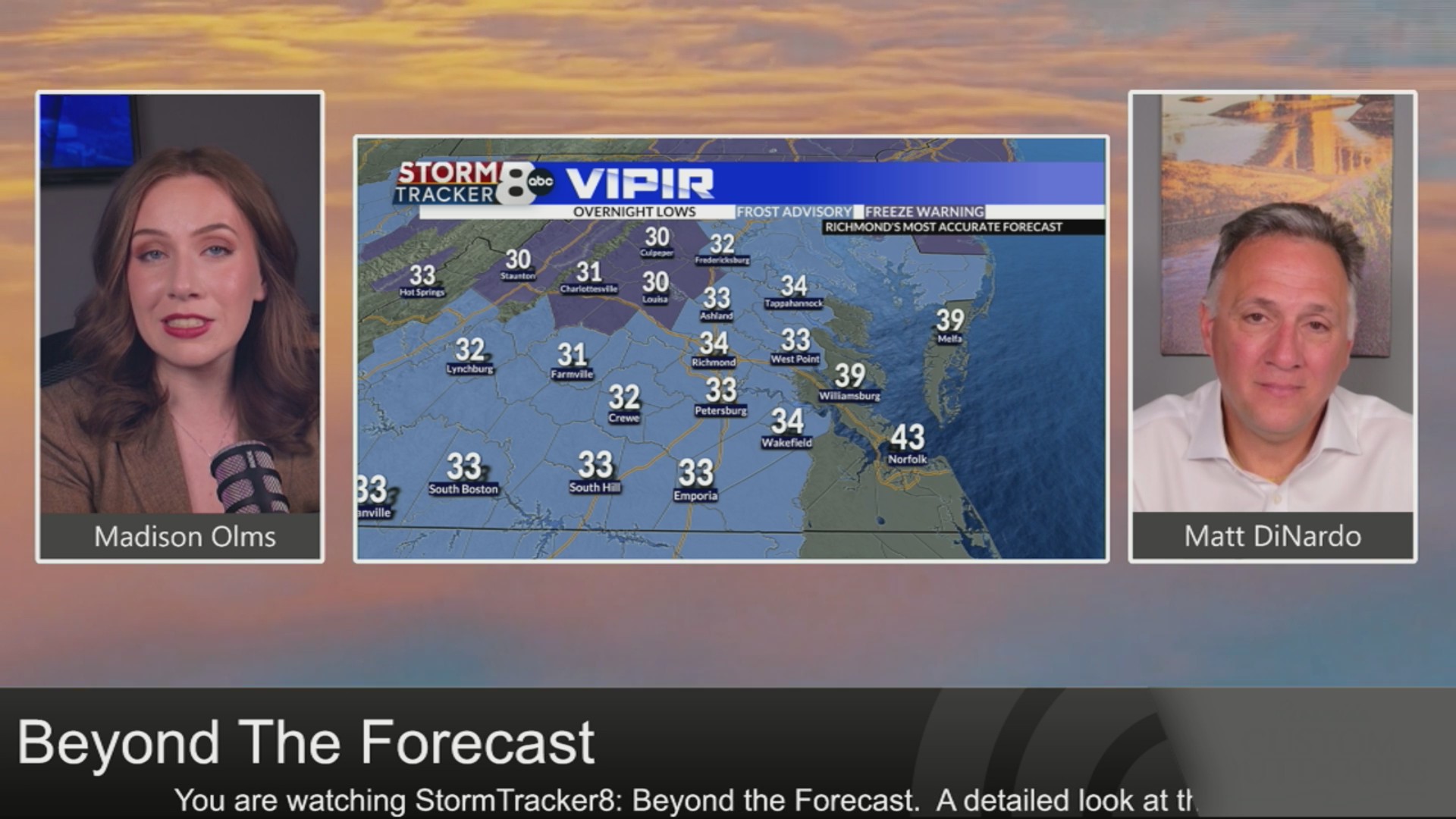 StormTracker8 Beyond the Forecast: Cold night ahead – WRIC ABC 8News