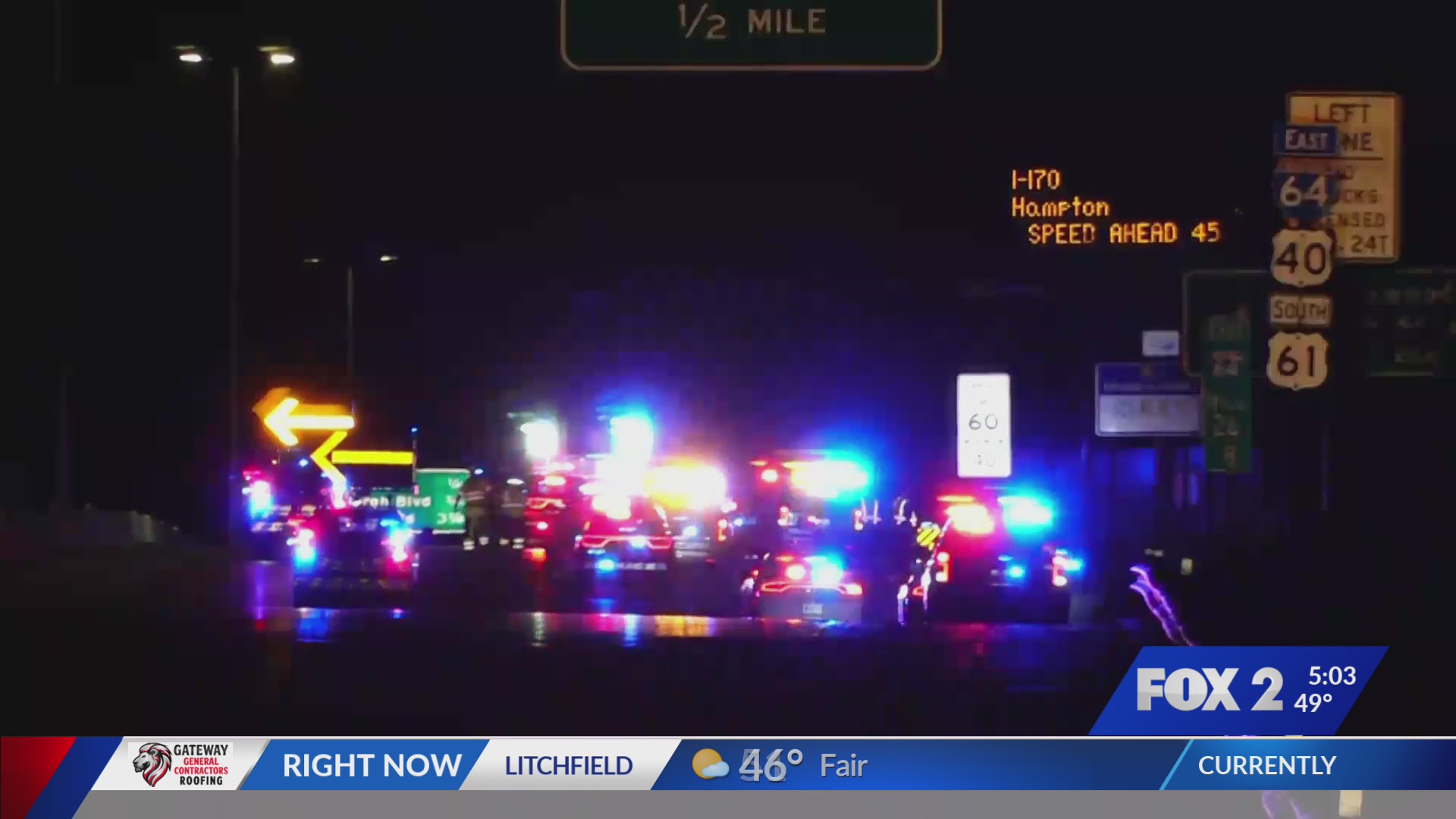 Motorcyclist killed in overnight crash on I-64 – FOX 2