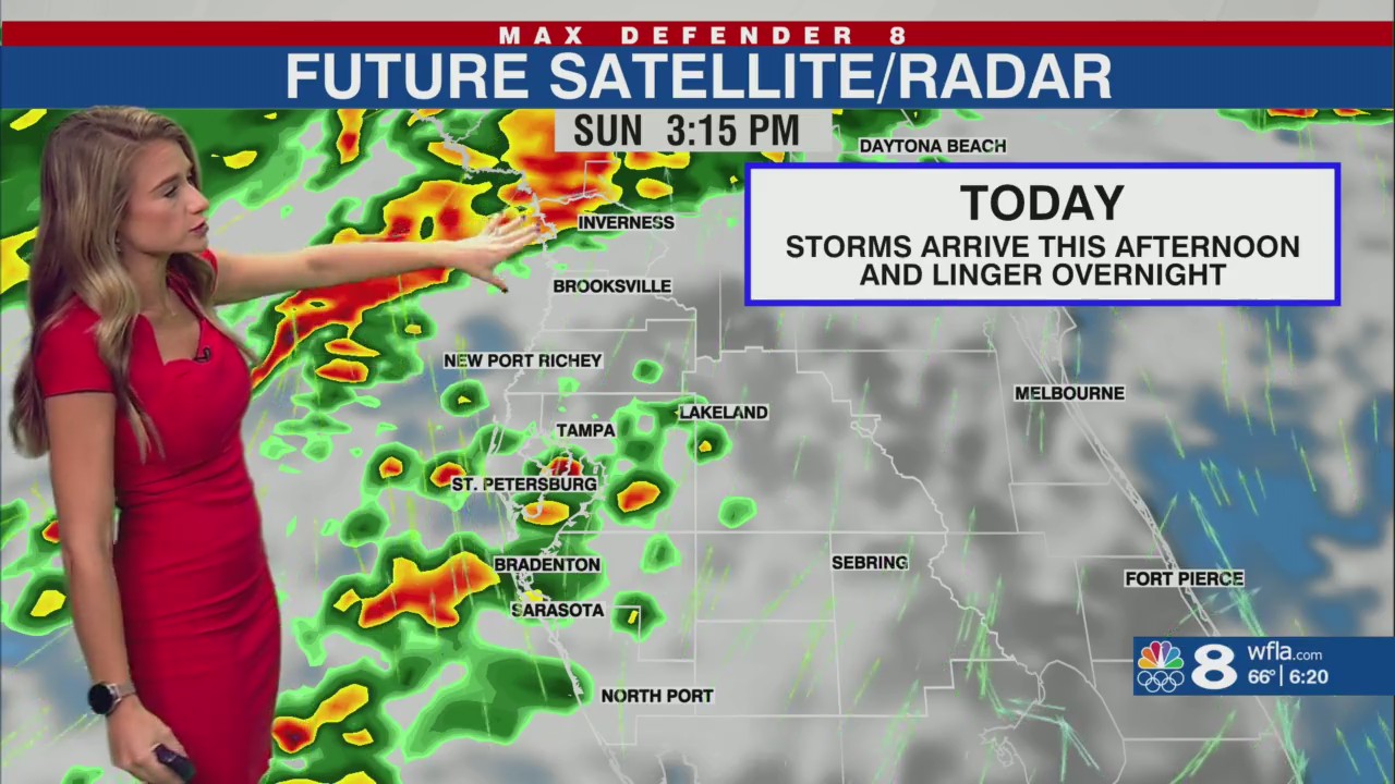 Stormy Sunday afternoon, cooler air arrives this week – WFLA