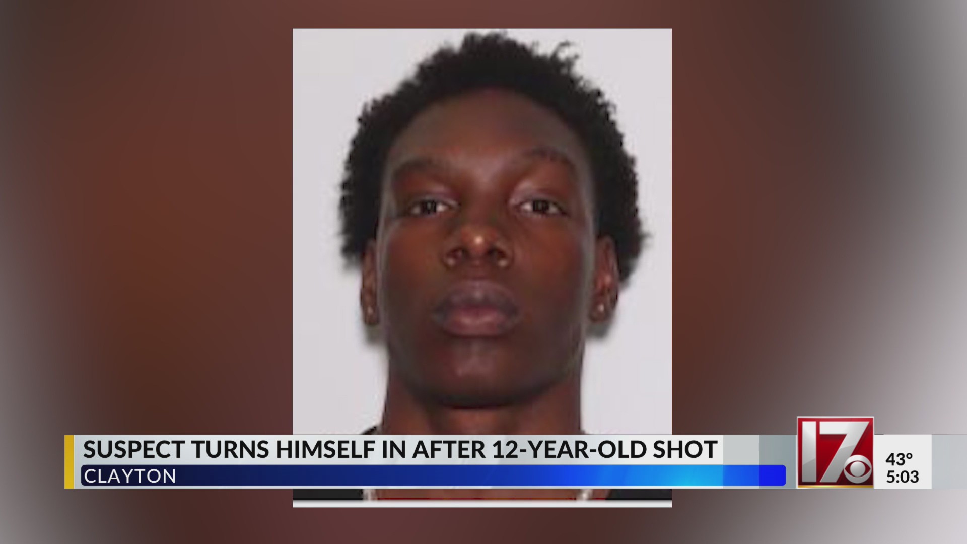 Suspect turns himself in after 12-year-old shot in Clayton – CBS17.com