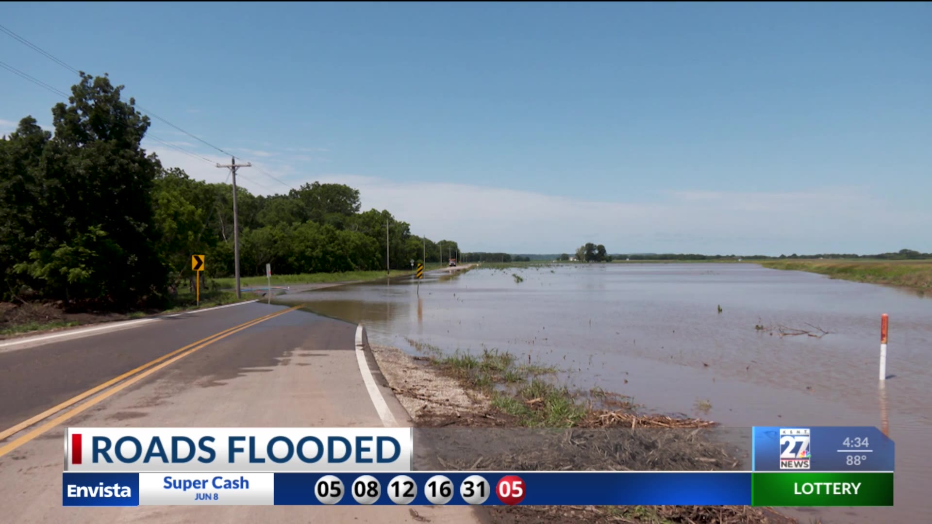 Storms cause multiple roads to flood across northeast Kansas – KSNT 27 News