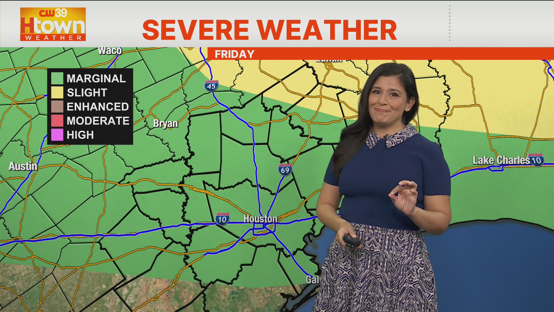 Friday severe weather forecast for Houston – CW39 Houston