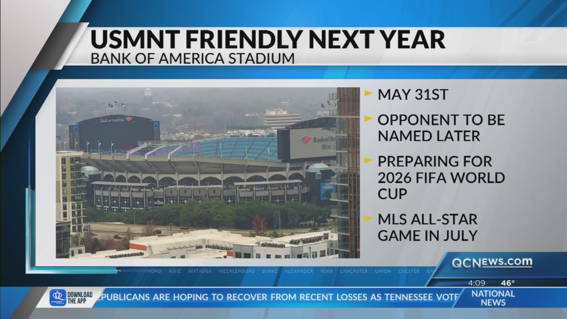 Charlotte to host friendly featuring US Men’s National Team ahead of ...