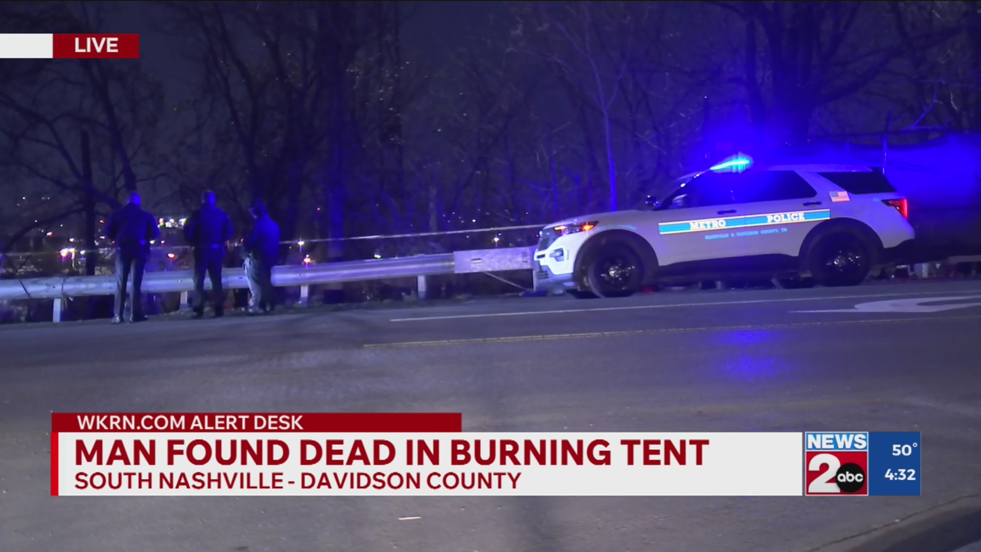Man found dead after tent fire in South Nashville – WKRN News 2