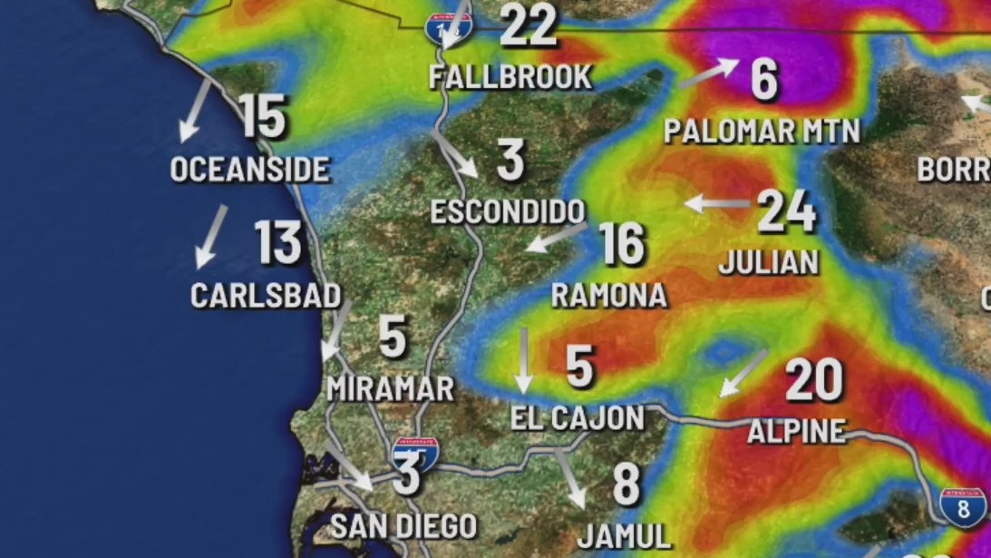 Wind incoming: San Diego County weather forecast – FOX 5 San Diego ...