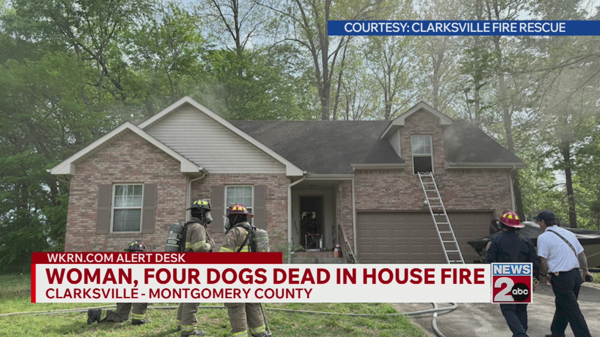 Woman, four dogs dead in Clarksville house fire – WKRN News 2