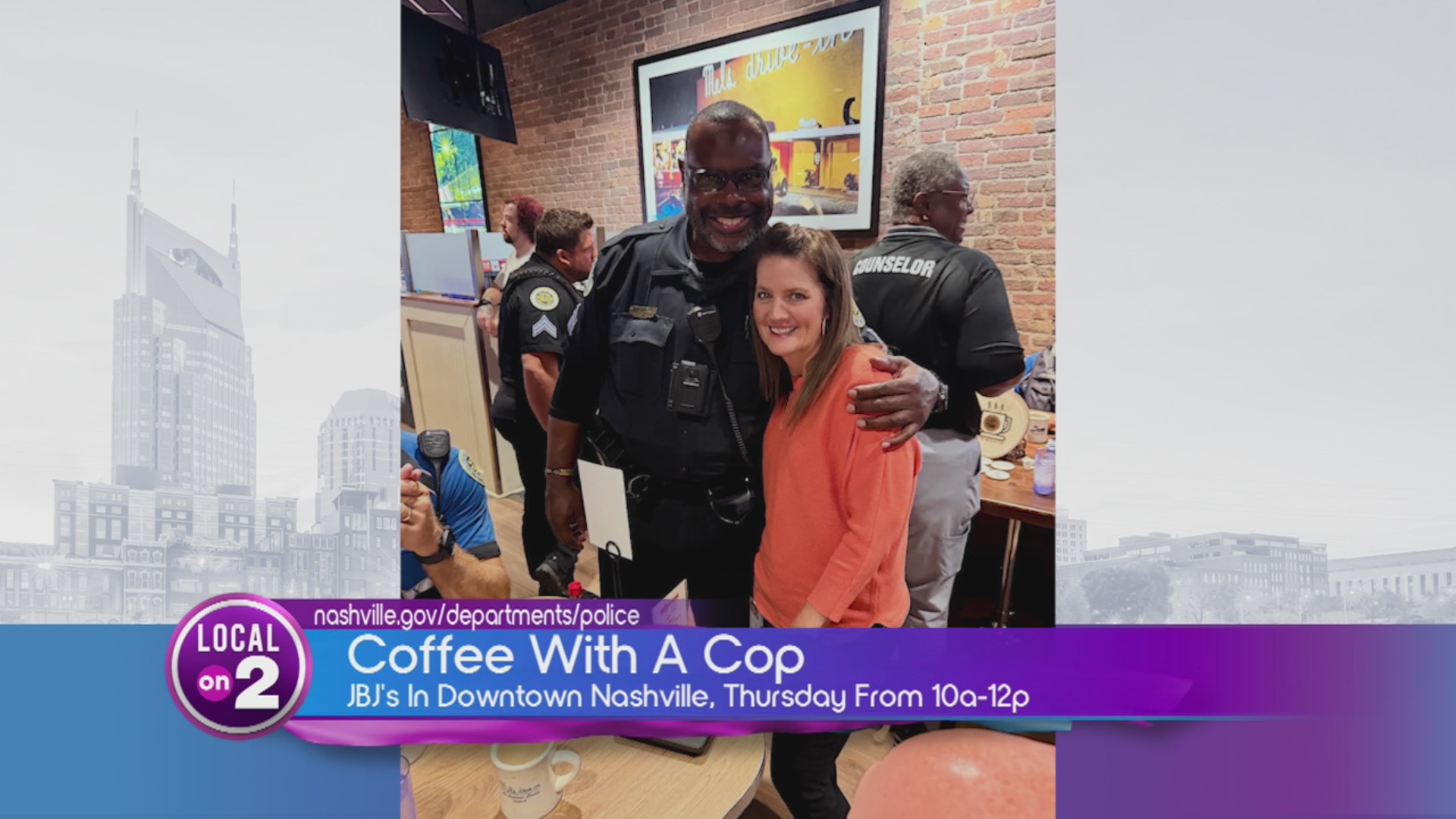 Coffee With a Cop: Breaking Barriers – WKRN News 2