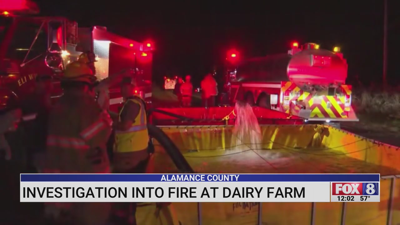 Officials investigating Alamance County dairy farm fire – FOX8 WGHP