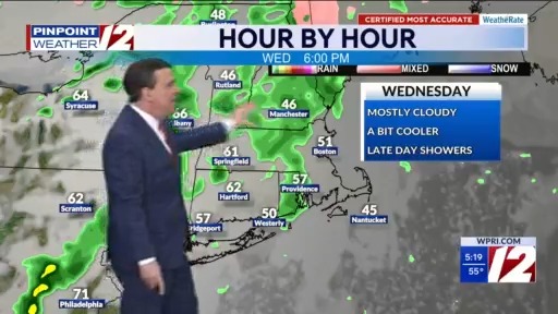 WPRI 12 Weather Now 3/10/26 Showers, Cooler Mid Week – WPRI.com