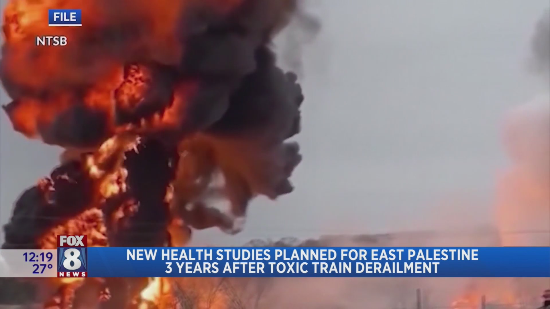 East Palestine 3 years after toxic train derailment – Fox 8 Cleveland WJW