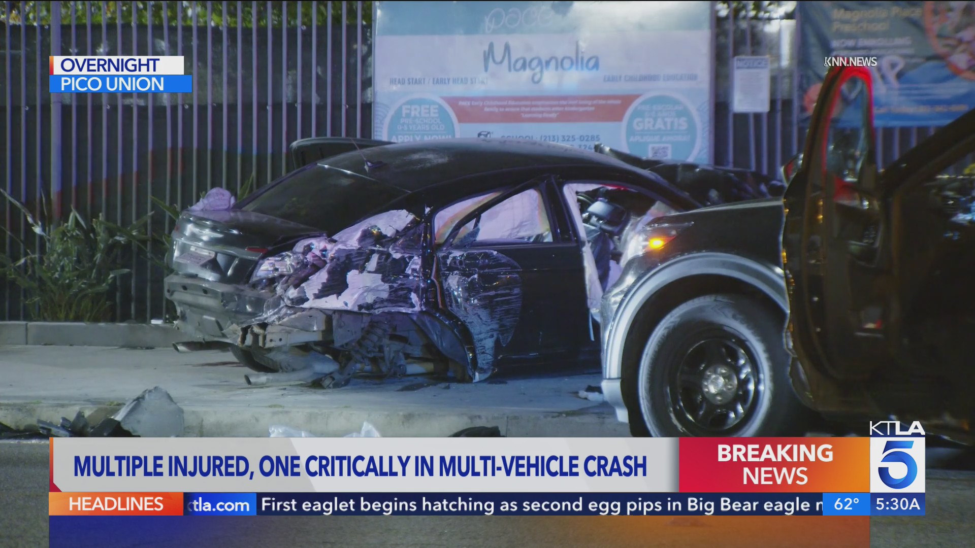 Woman dies after being ejected in violent L.A. crash: police – KTLA