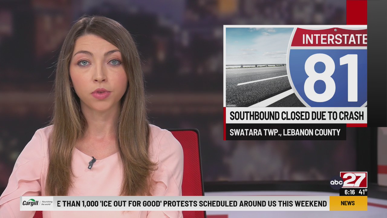 Crash closes Interstate 81 Southbound in Lebanon County – 28/22 News