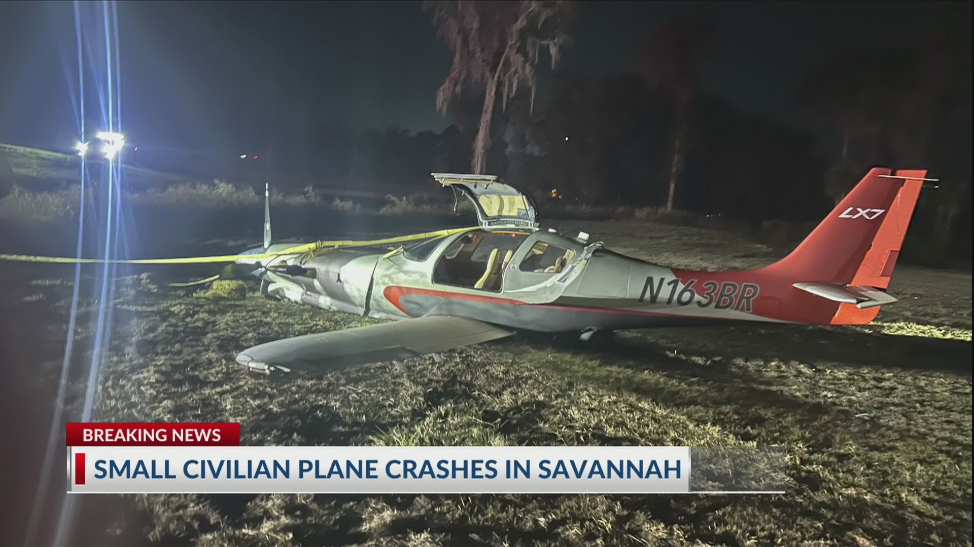 Small plane crashes on Bacon Park Golf Course – WSAV-TV