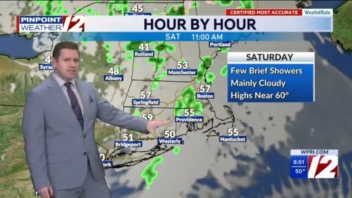 WPRI 12 Weather Forecast 5/1/26: Clouds to Sun Today, Much Milder ...