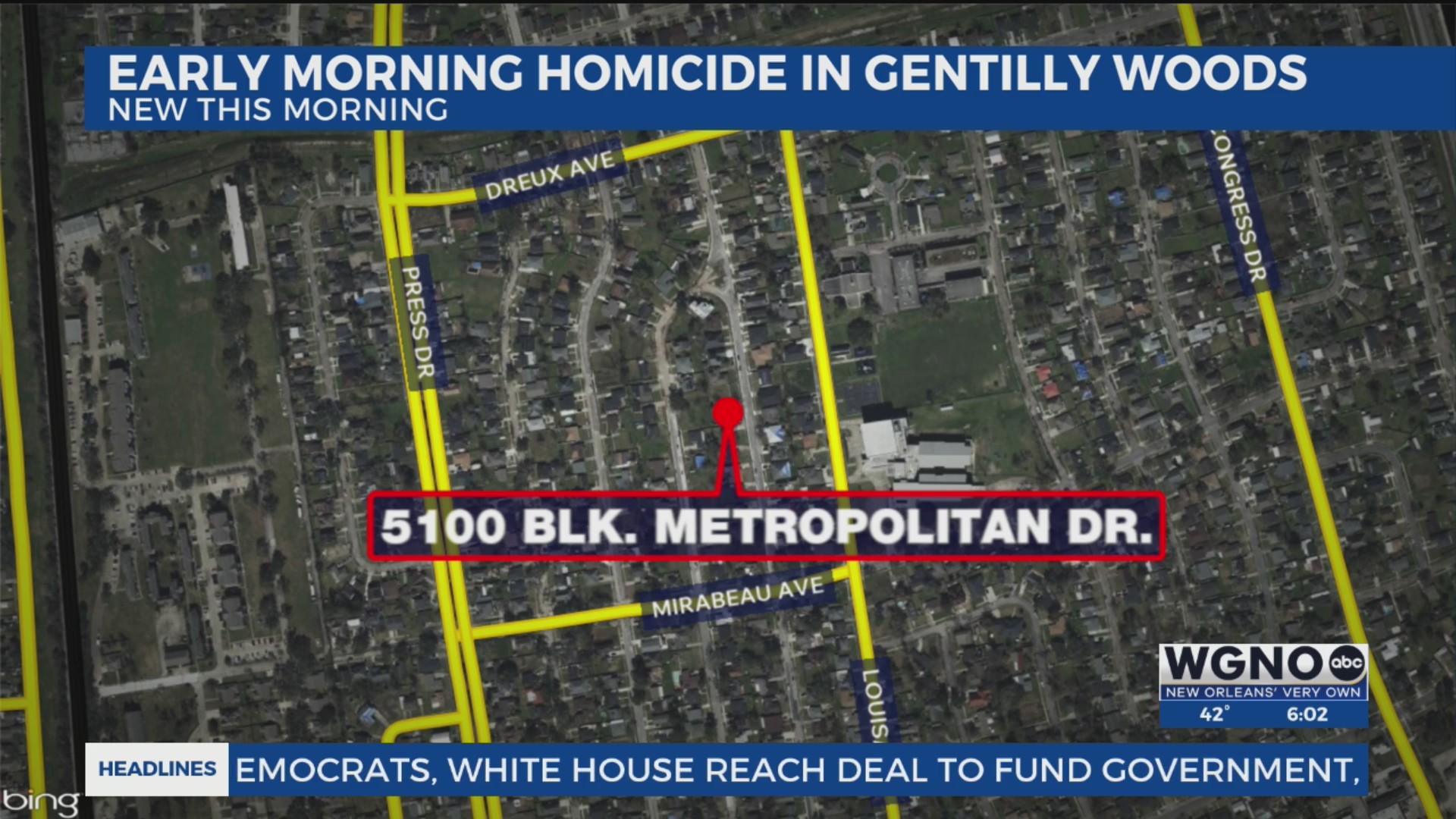 One dead, one hospitalized in Gentilly Woods shooting Friday – WGNO
