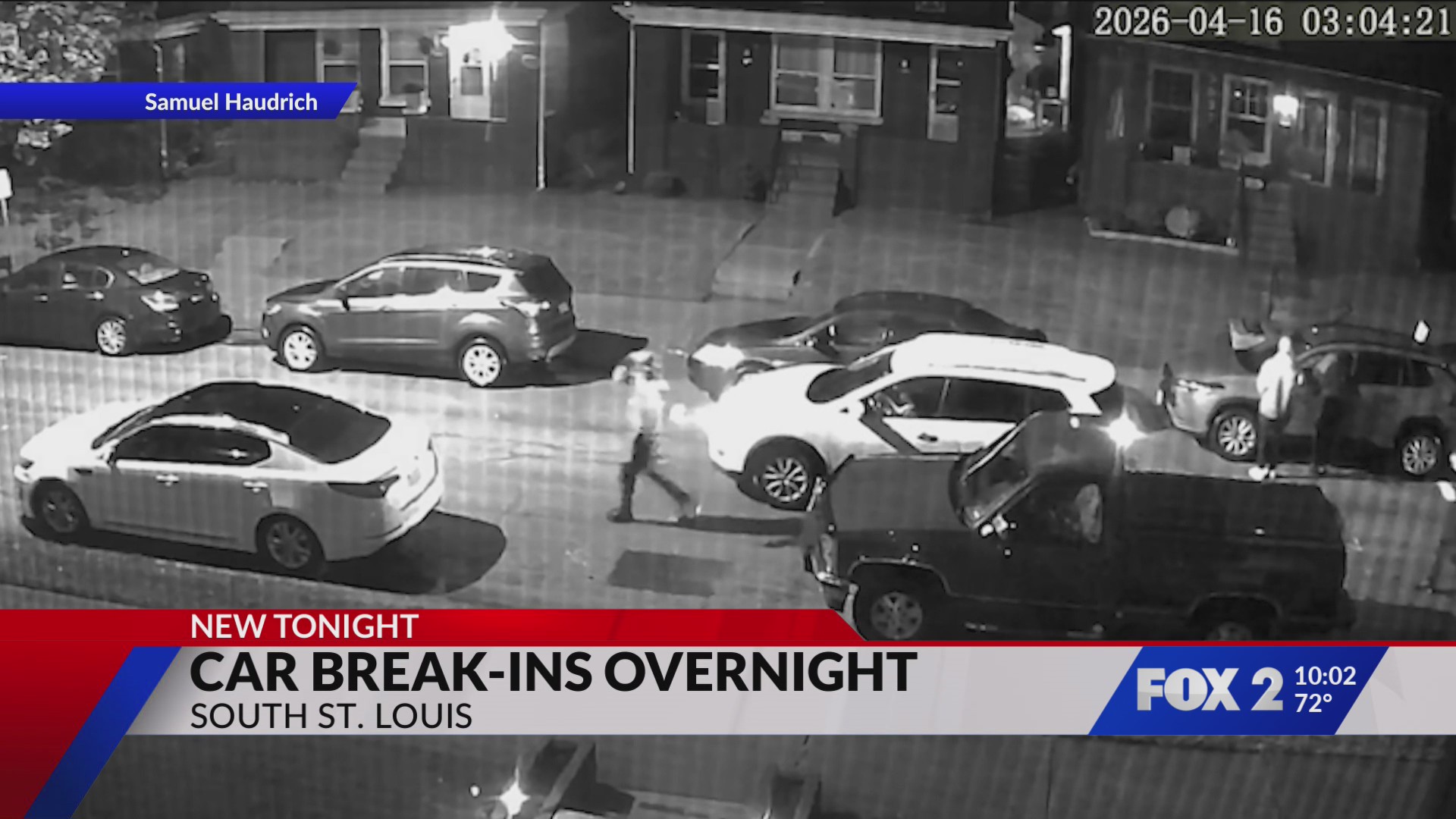 Car break-ins caught on camera in south St. Louis – FOX 2