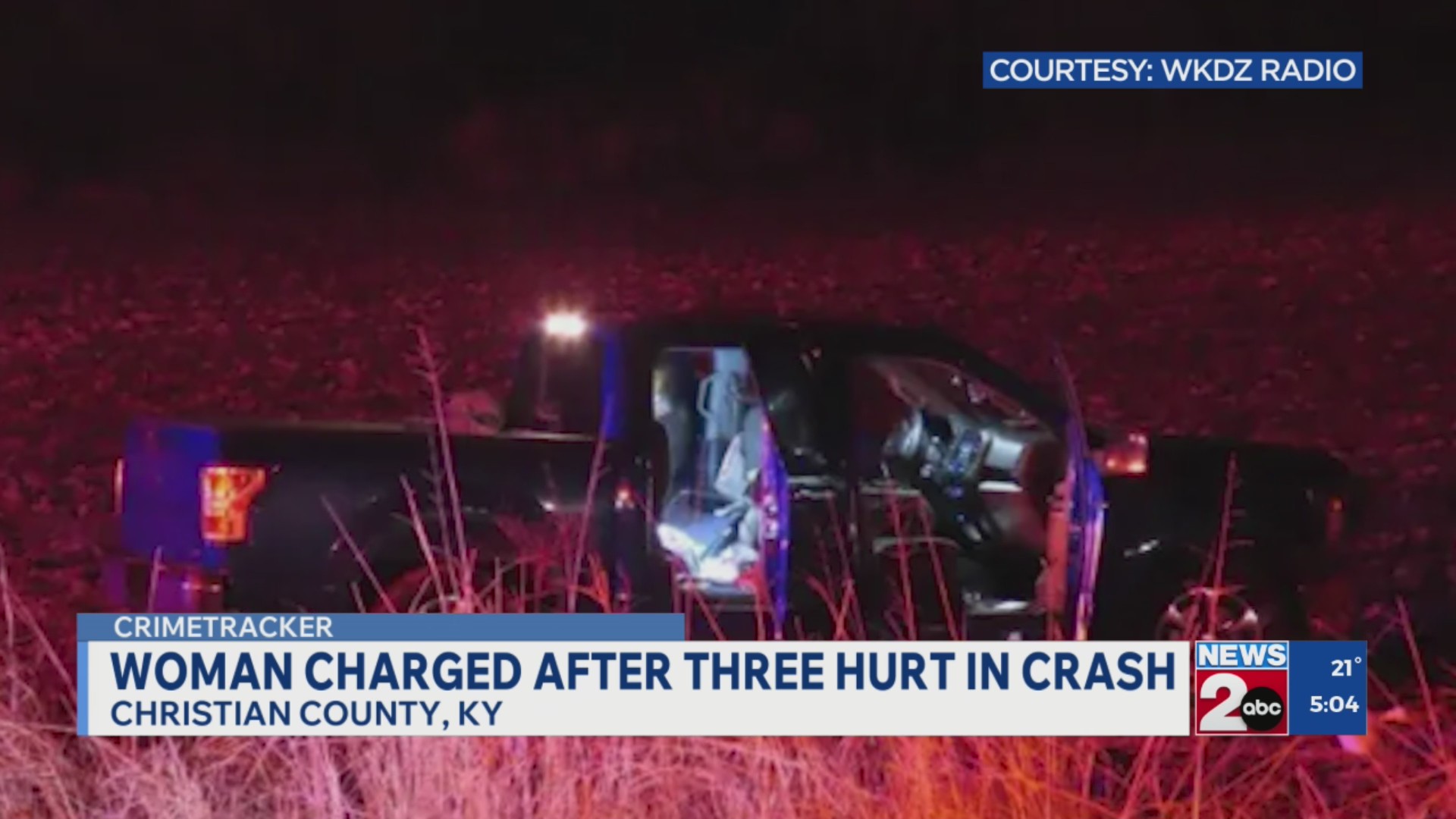 Woman charged after 3 injured in Christian County crash – WKRN News 2