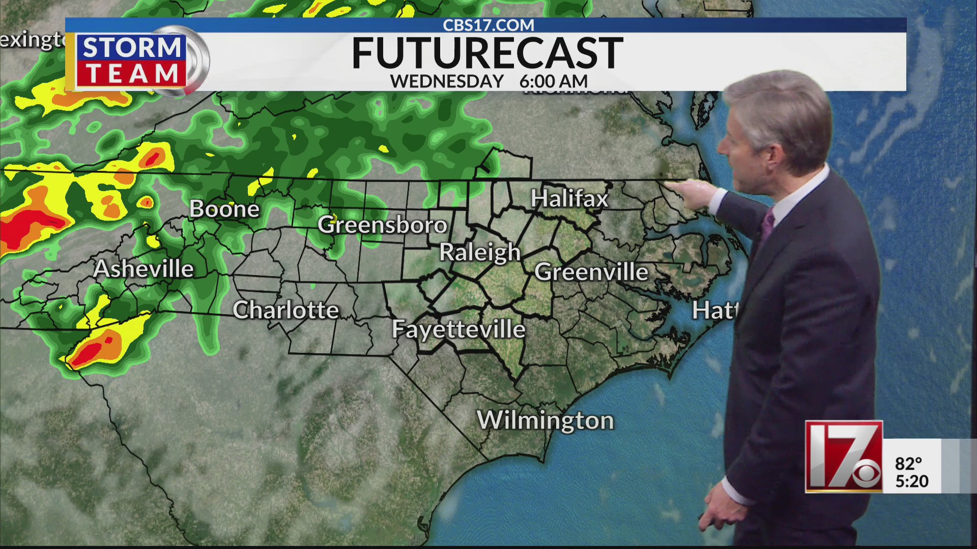 Small chance of rain Wednesday in central NC – CBS17.com
