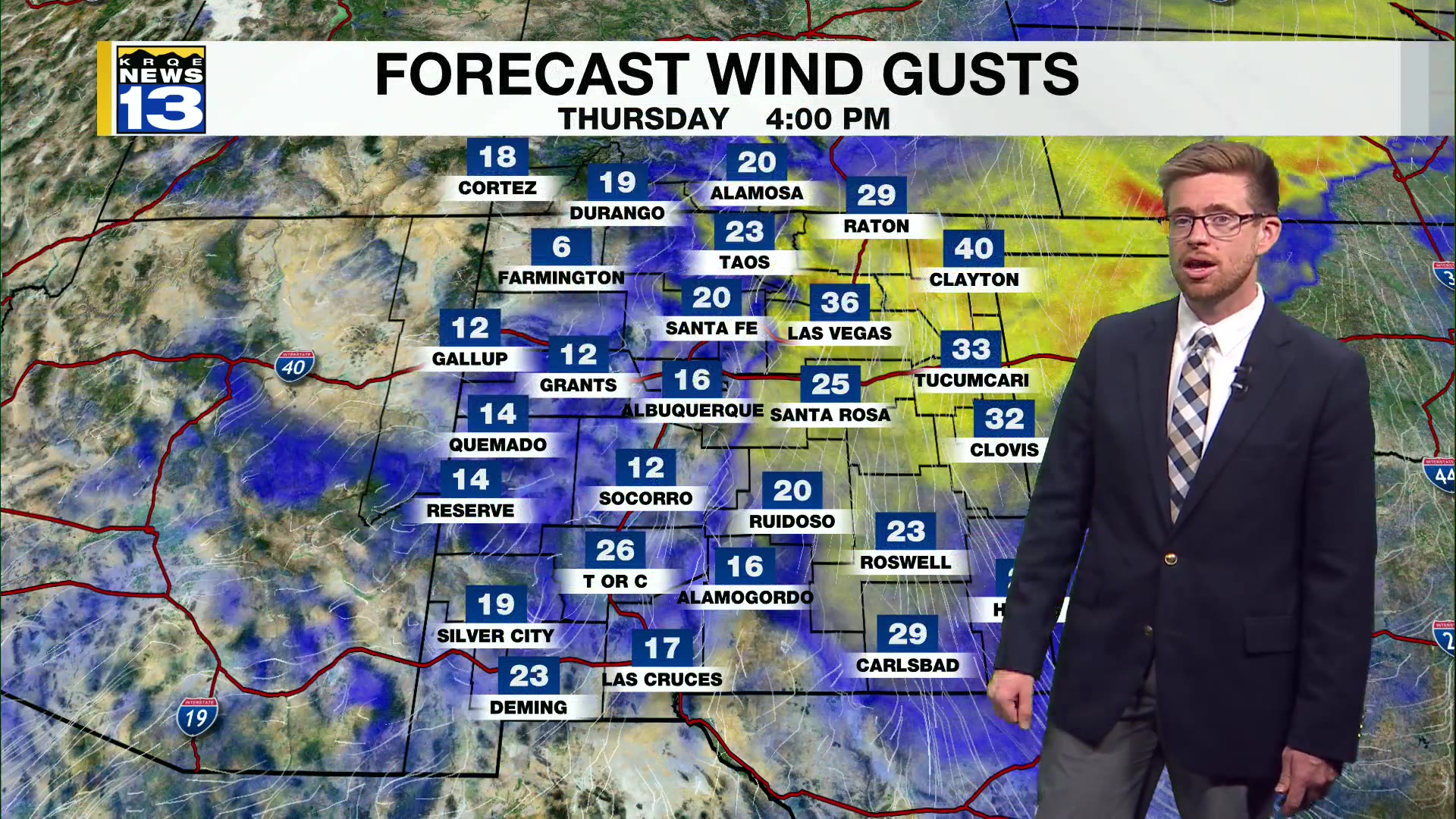 Gusty winds, drier weather emerges for Thursday – KRQE NEWS 13 ...