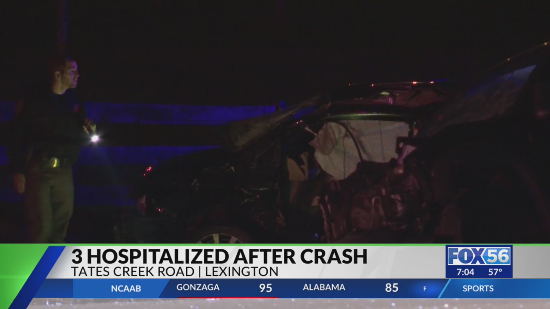 3 hospitalized in Lexington crash on Tates Creek Road – FOX 56 News