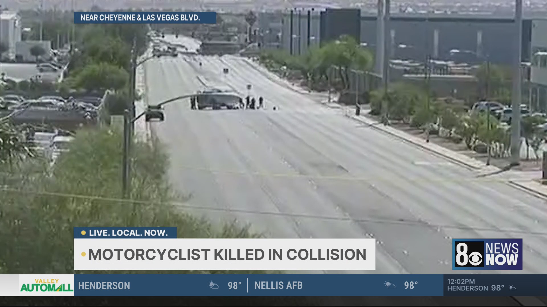 Motorcyclist killed in northeast Las Vegas valley crash – KLAS