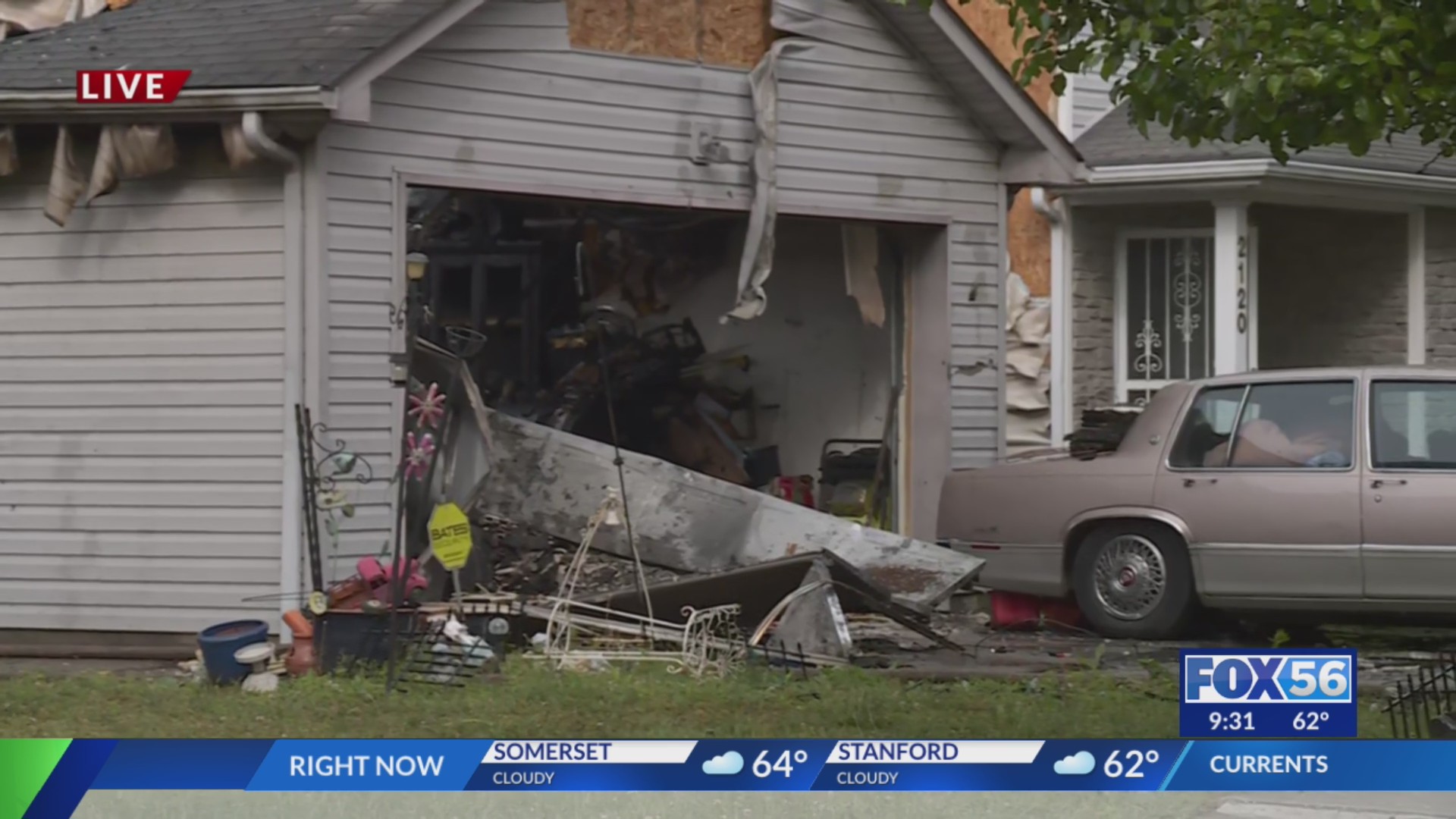 Lexington house fire displaces at least 2 – FOX 56 News
