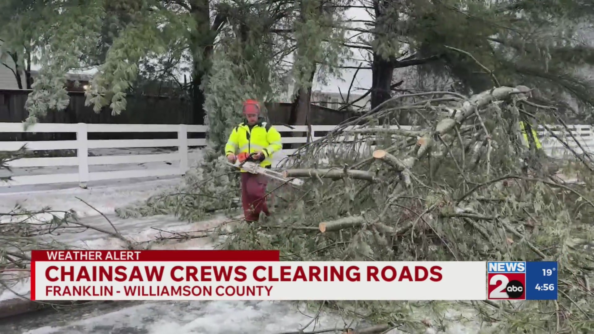 Chainsaw crews work to clear roads in Franklin, TN – WKRN News 2