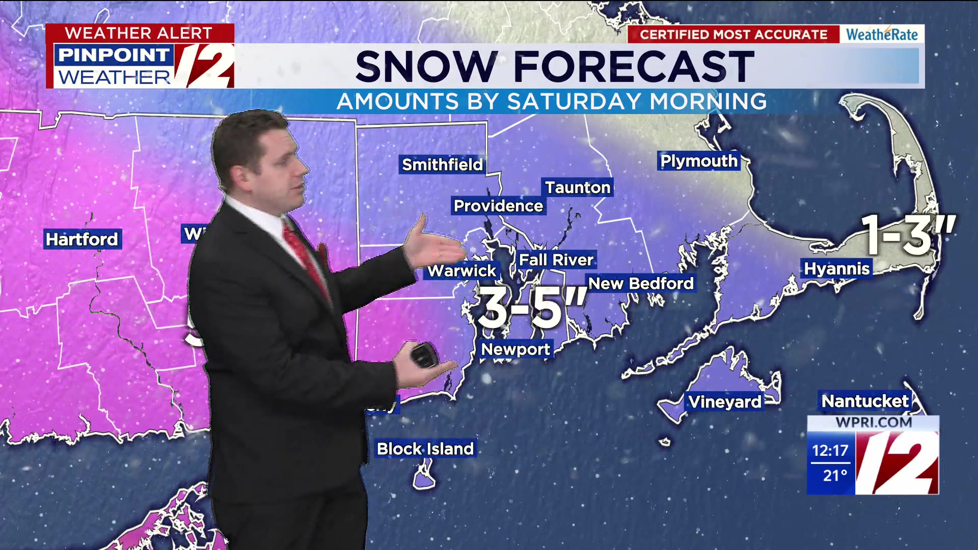 WPRI 12 Weather Forecast 12/26/25: Accumulating Snow Arrives Tonight ...
