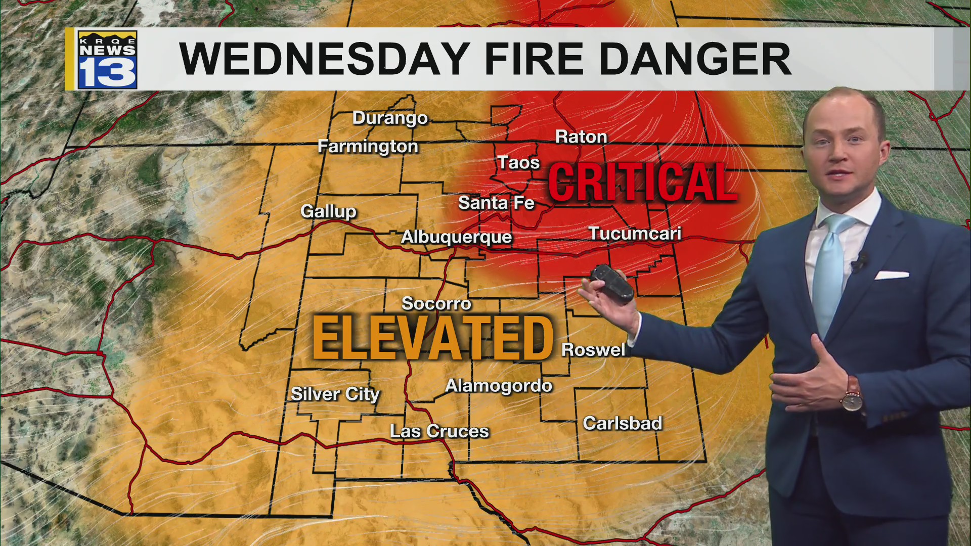 Fire danger returns to New Mexico starting Wednesday – KRQE NEWS 13 ...