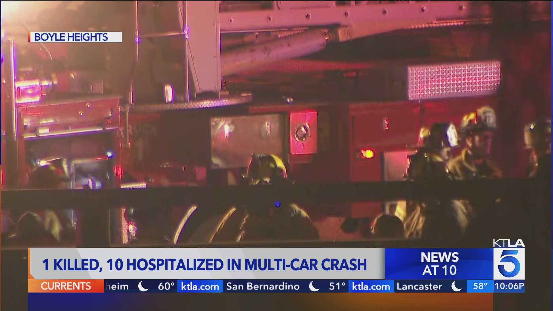 At least 1 dead, 10 hospitalized in fiery crash involving semi truck on ...