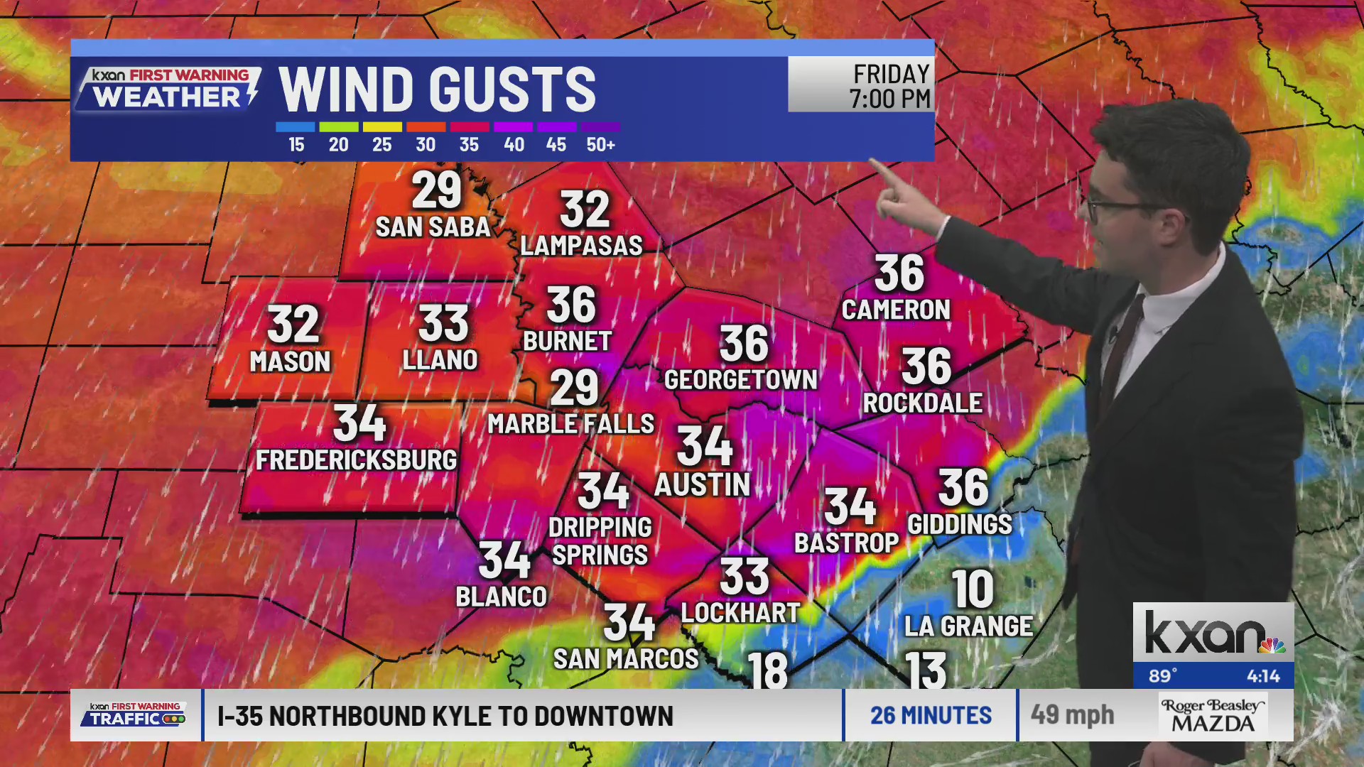 Near-record heat on Thursday, cold front arrives late Friday | KXAN ...