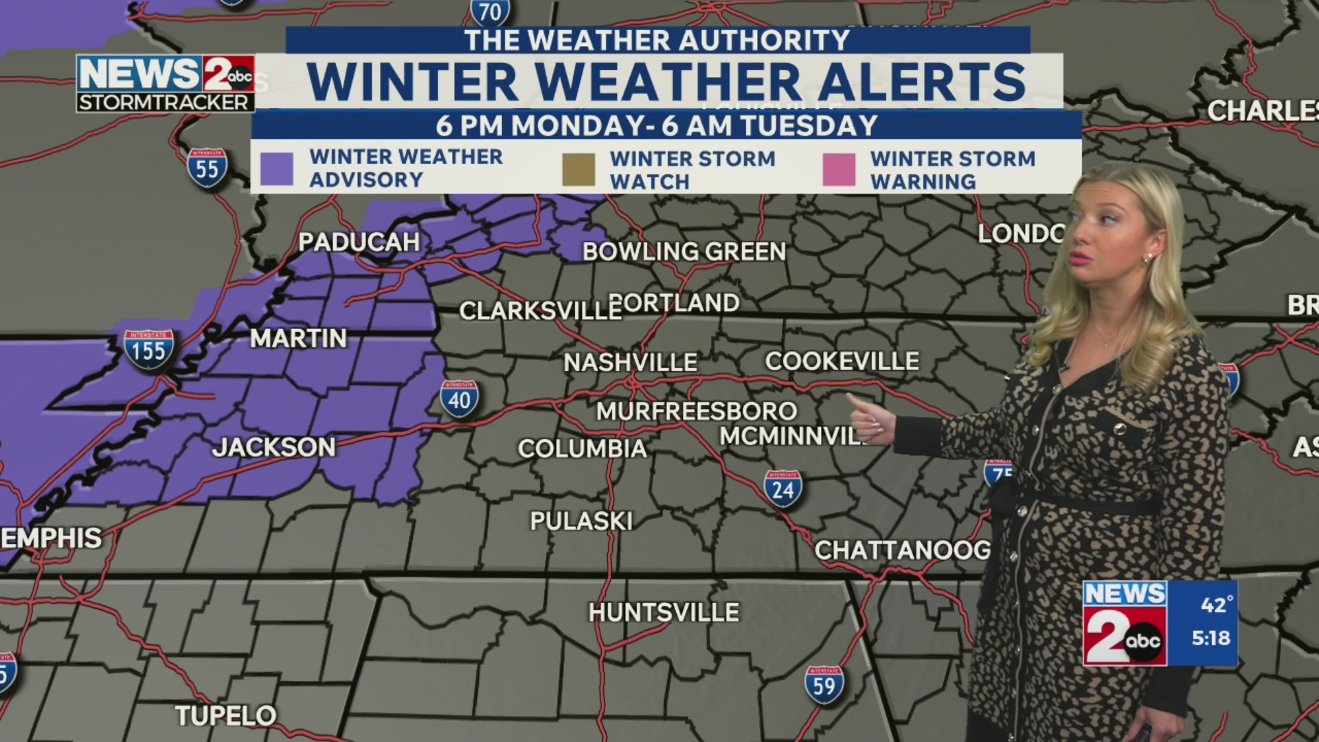 A wintry mix likely Monday PM into Tuesday – WKRN News 2