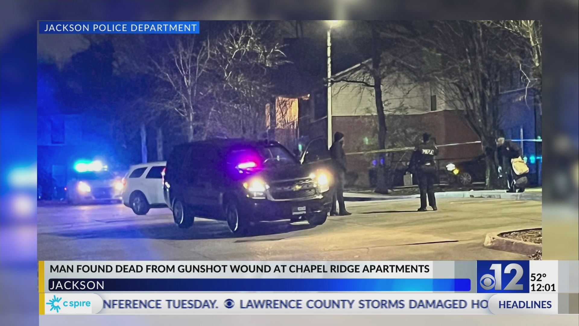 Man found dead from gunshot wound at Chapel Ridge Apartments – WJTV