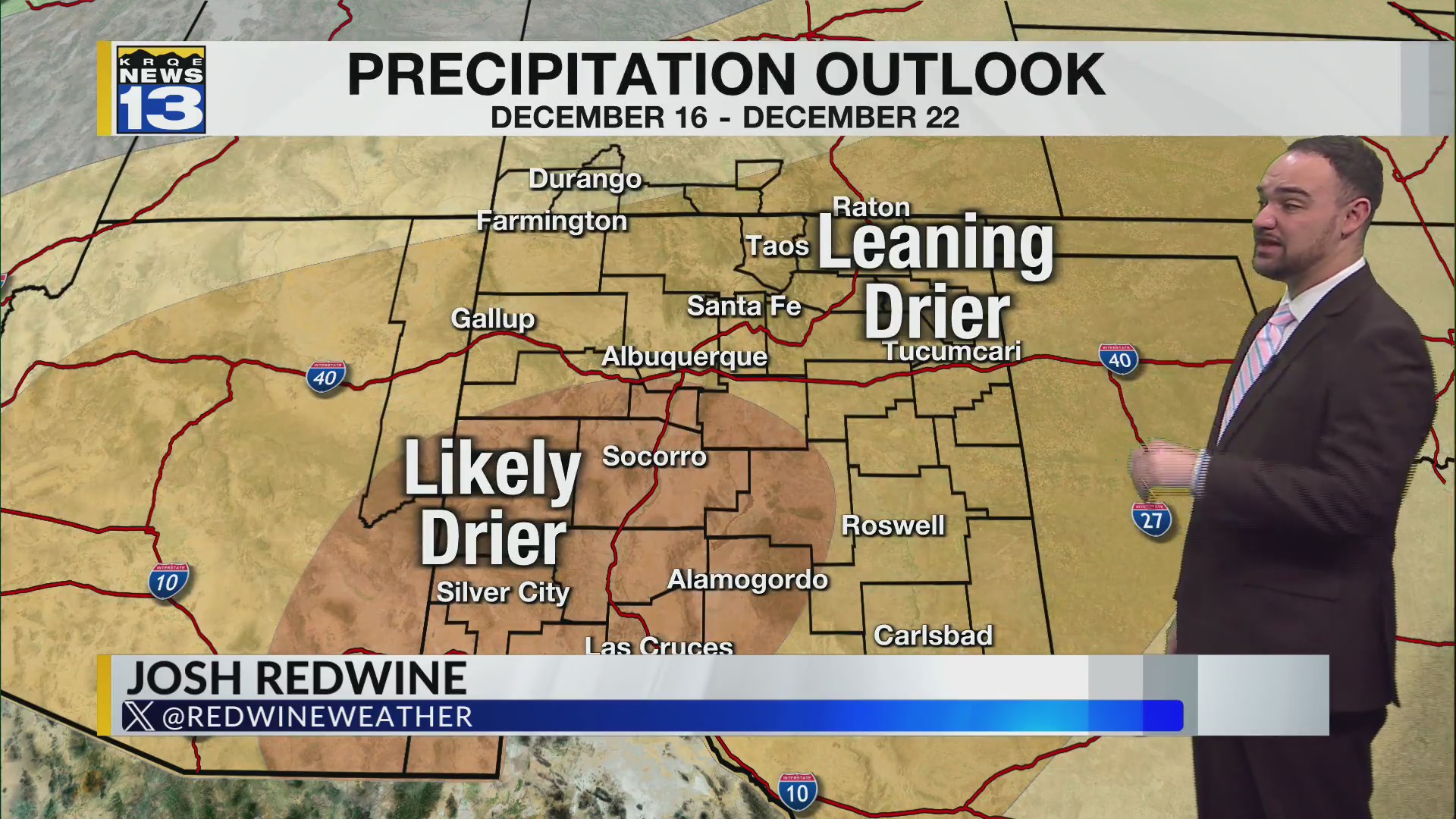 Dry and warm conditions move into New Mexico through the week – KRQE ...