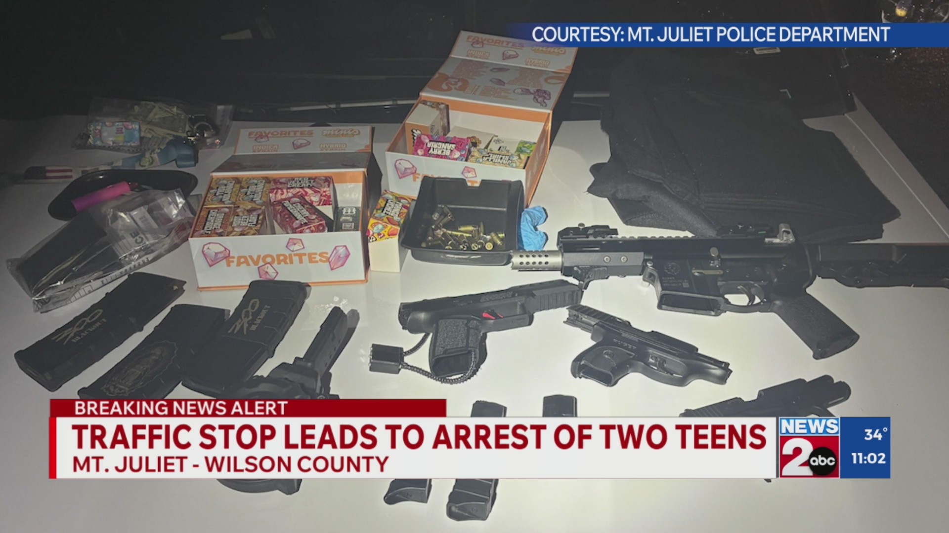Nashville teens arrested with guns in Mt. Juliet – WKRN News 2