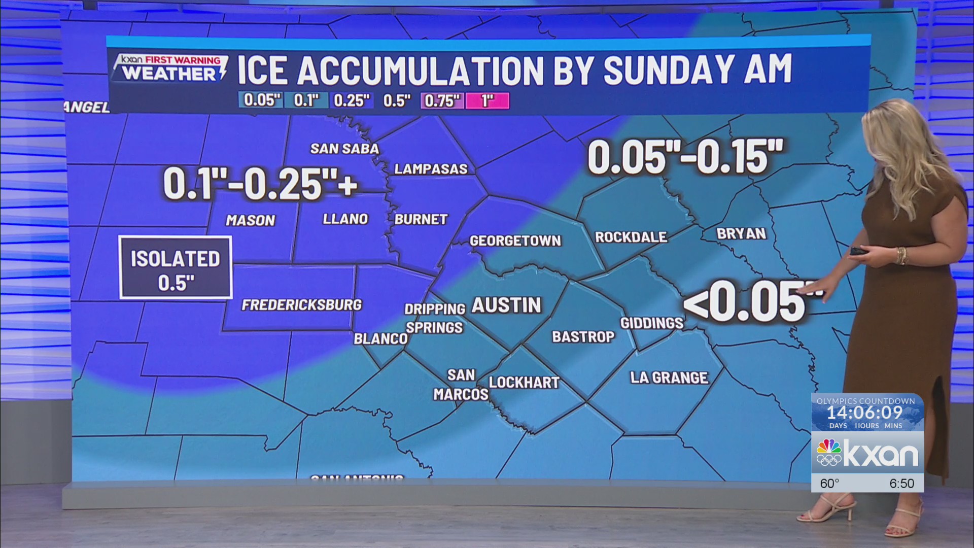 Scattered rain & storms turns icy, colder this weekend | Jan 23 ...