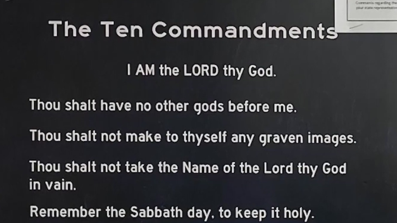 Ten Commandments posters donated to Lake Travis ISD as debate continues ...