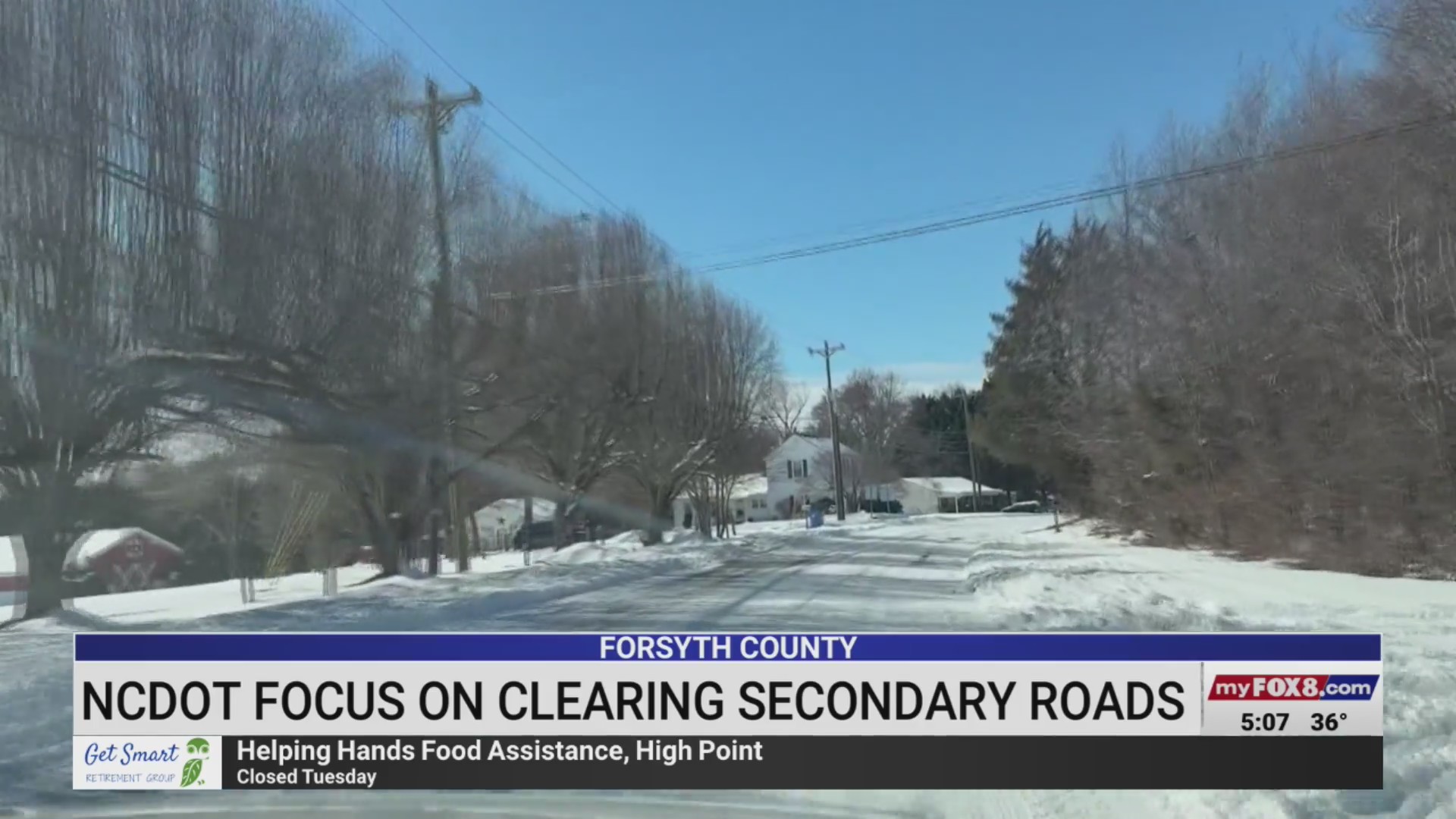 NCDOT focuses on clearing secondary roads in Forsyth County – FOX8 WGHP