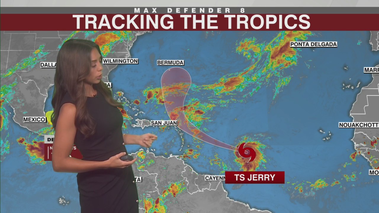 Tropical Storm Jerry forms in the Atlantic. Where's it headed? | Tracking the Tropics Tropical Storm Jerry forms in the Atlantic. Where's it headed? | Tracking the Tropics