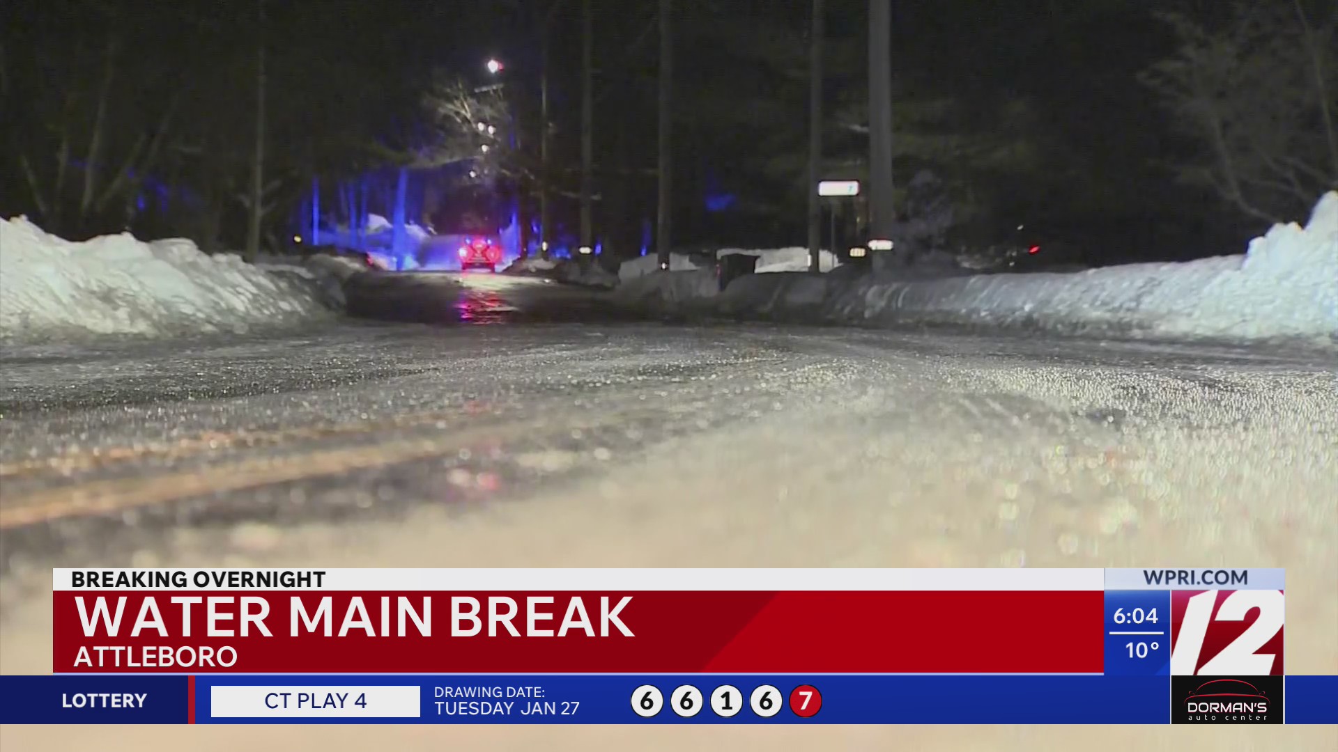 Crews respond to another water main break in Attleboro – WPRI.com