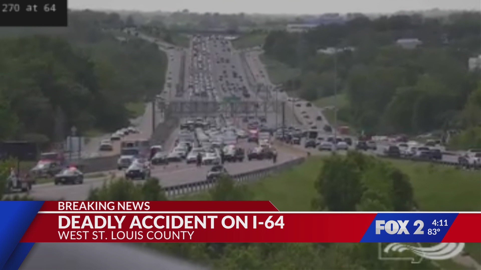 Major traffic backups on I-64 near I-270 after fatal crash – FOX 2