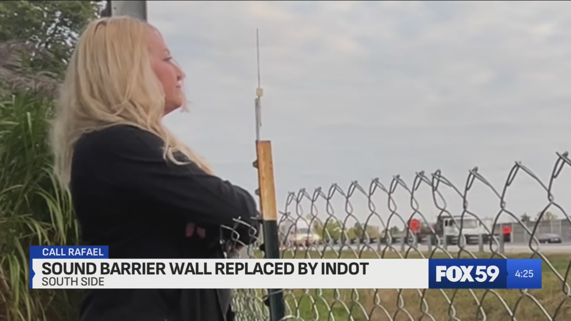 Call Rafael: Damaged sound barrier wall replaced by INDOT – Fox 59
